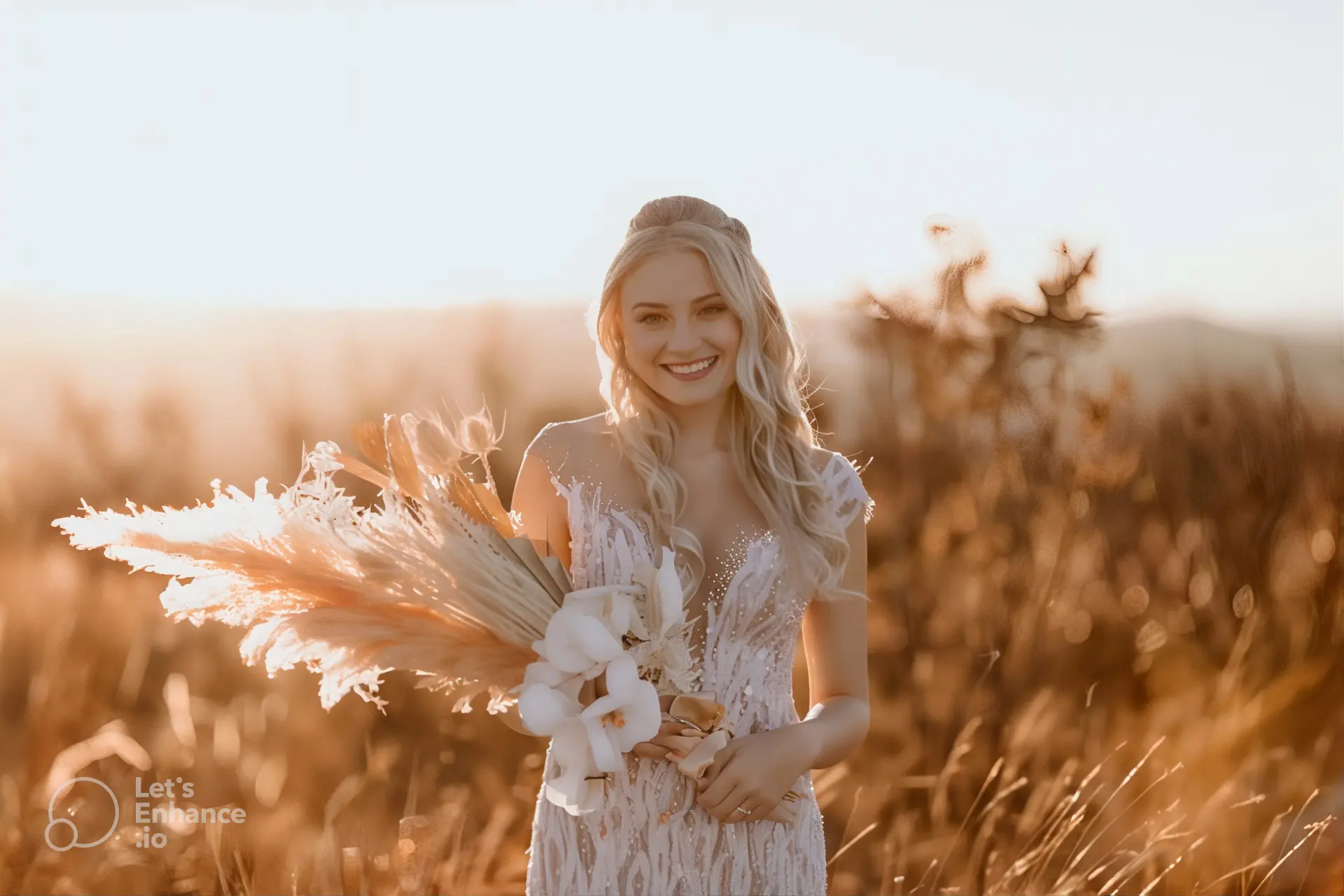 A picture of bride Shannon outdoors