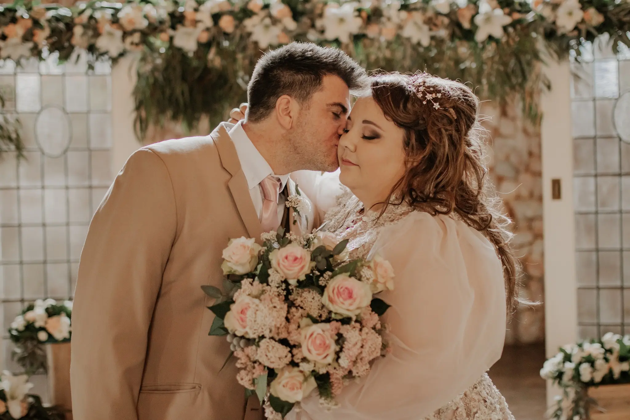 A picture of Nastassia & Kenneth on their wedding day