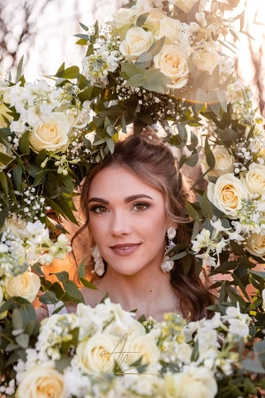 Picture of a bride at a wedding by Two Balloons Weddings & Events